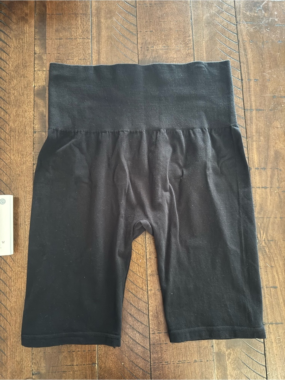 a new day Black High-Waist Bike Shorts with Wide Waistband